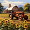 Farm Life Diamond Painting Kits for Adults – 5D DIY Full Drill Round Gem Art, Rural Scenery Craft for Beginners, Home Wall Decor and Gifts (12x12 Inch)